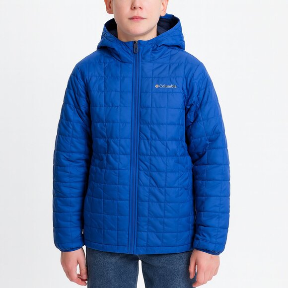 Columbia Other - Kids Columbia Jacket Coat Size XL Blue Quilted Puffer Light Weight